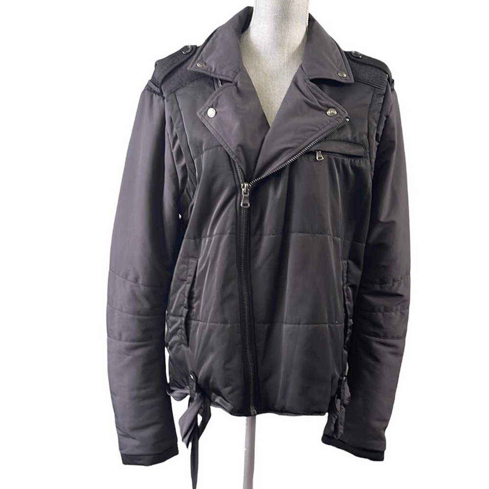 Pierre Balmain Black Biker Jacket 52